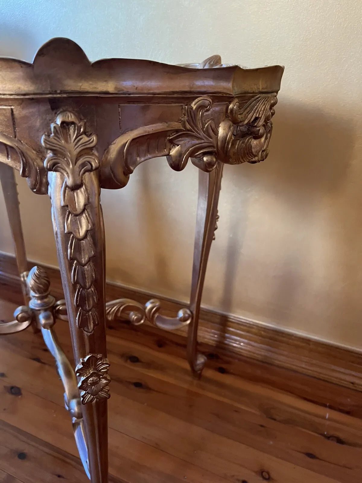 Gold Leaf Antique Reproduction Table