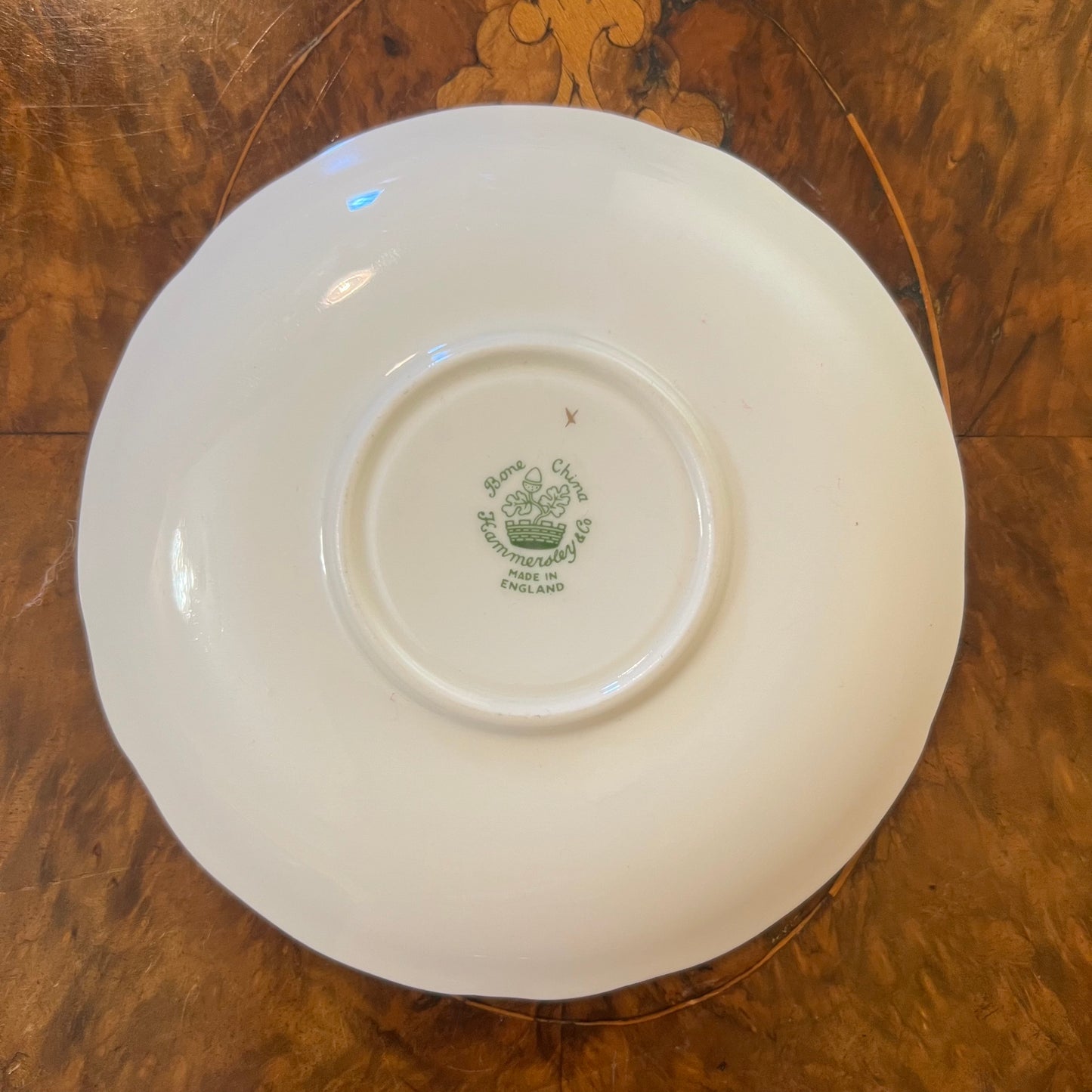 Hammersley Blue Floral Saucer