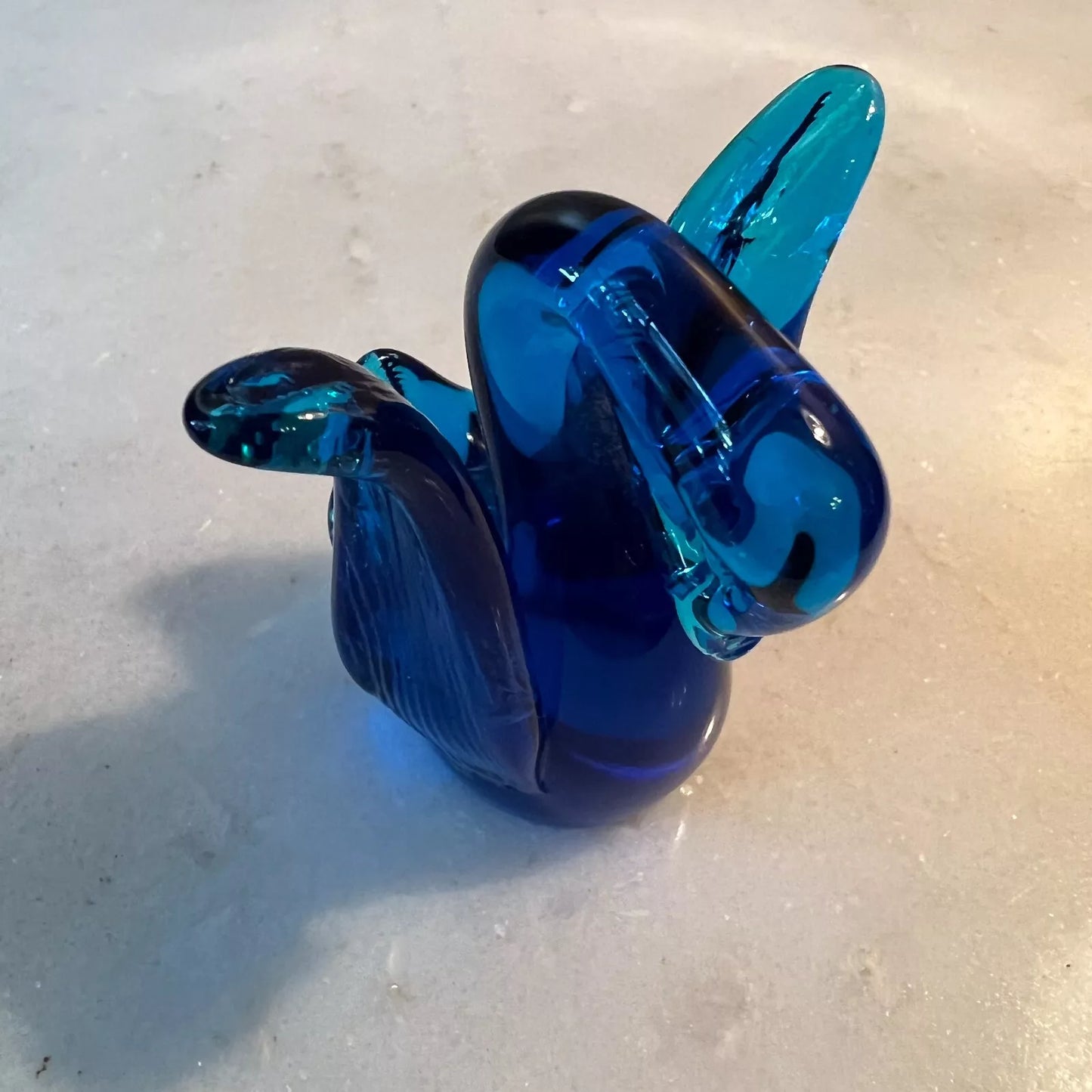 Hand Blown Glass Swan