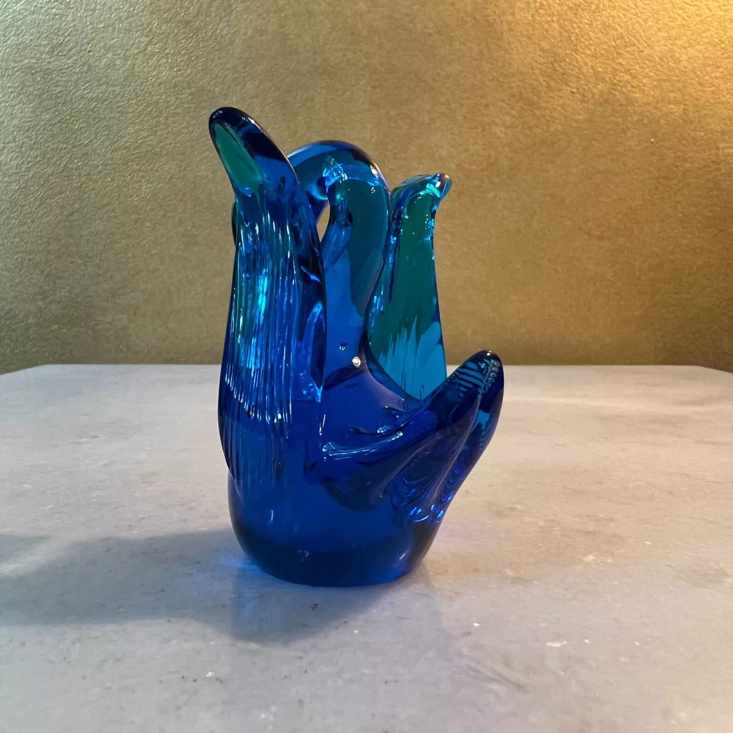 Hand Blown Glass Swan Figurine