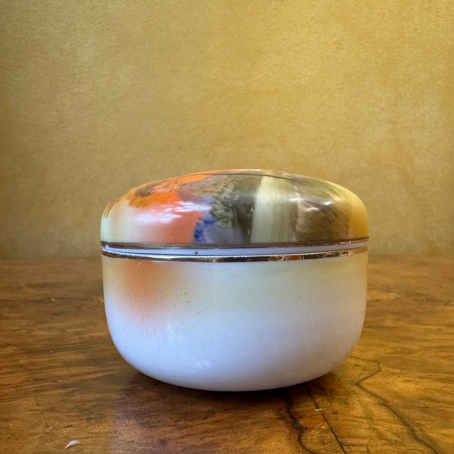 Hand Painted Scenic Print Jar