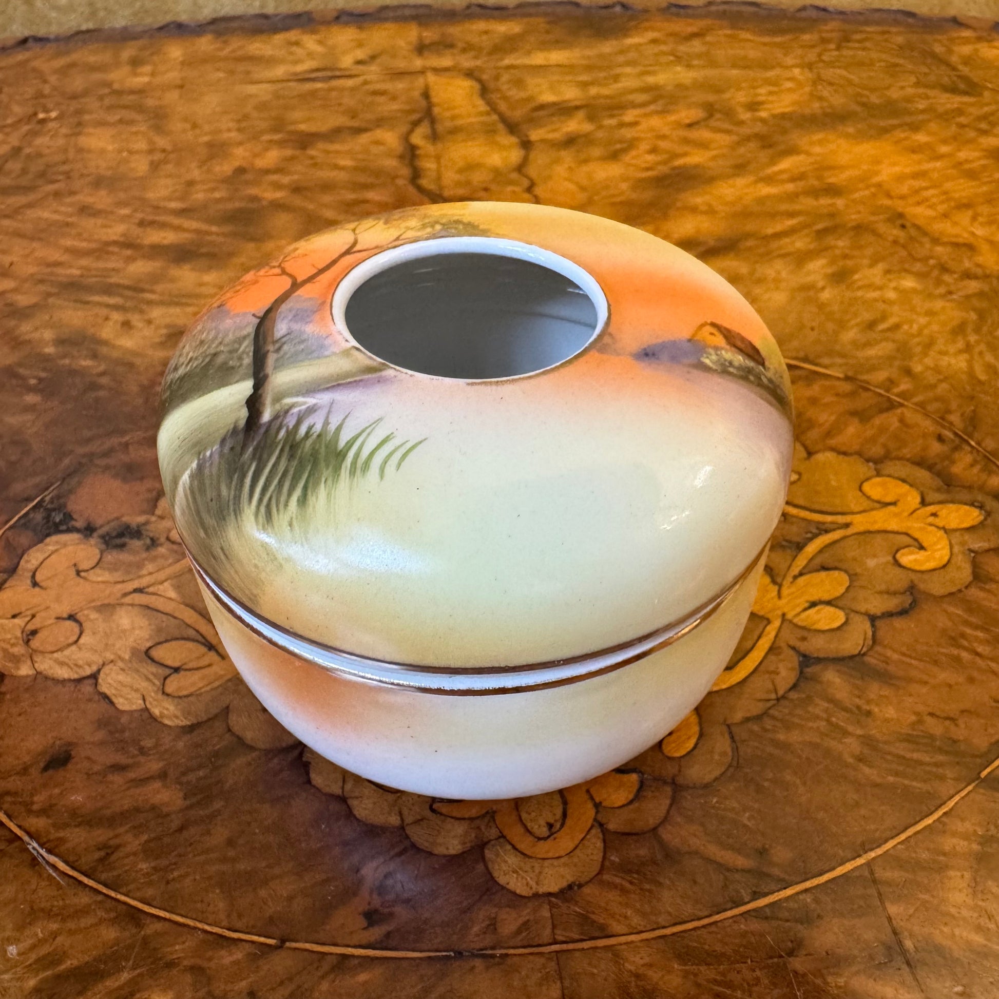 Hand Painted Scenic Print Potpourri