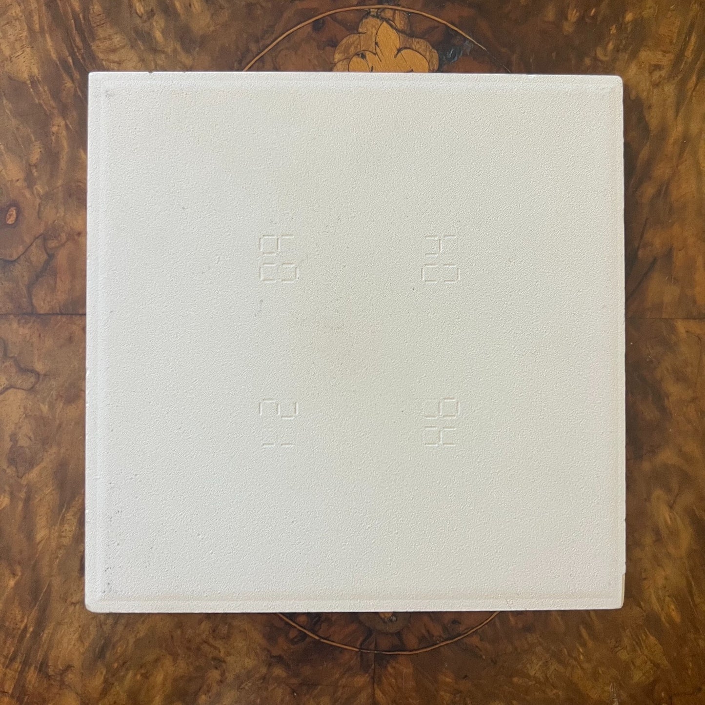 Holland Blue & White Print Square Tile