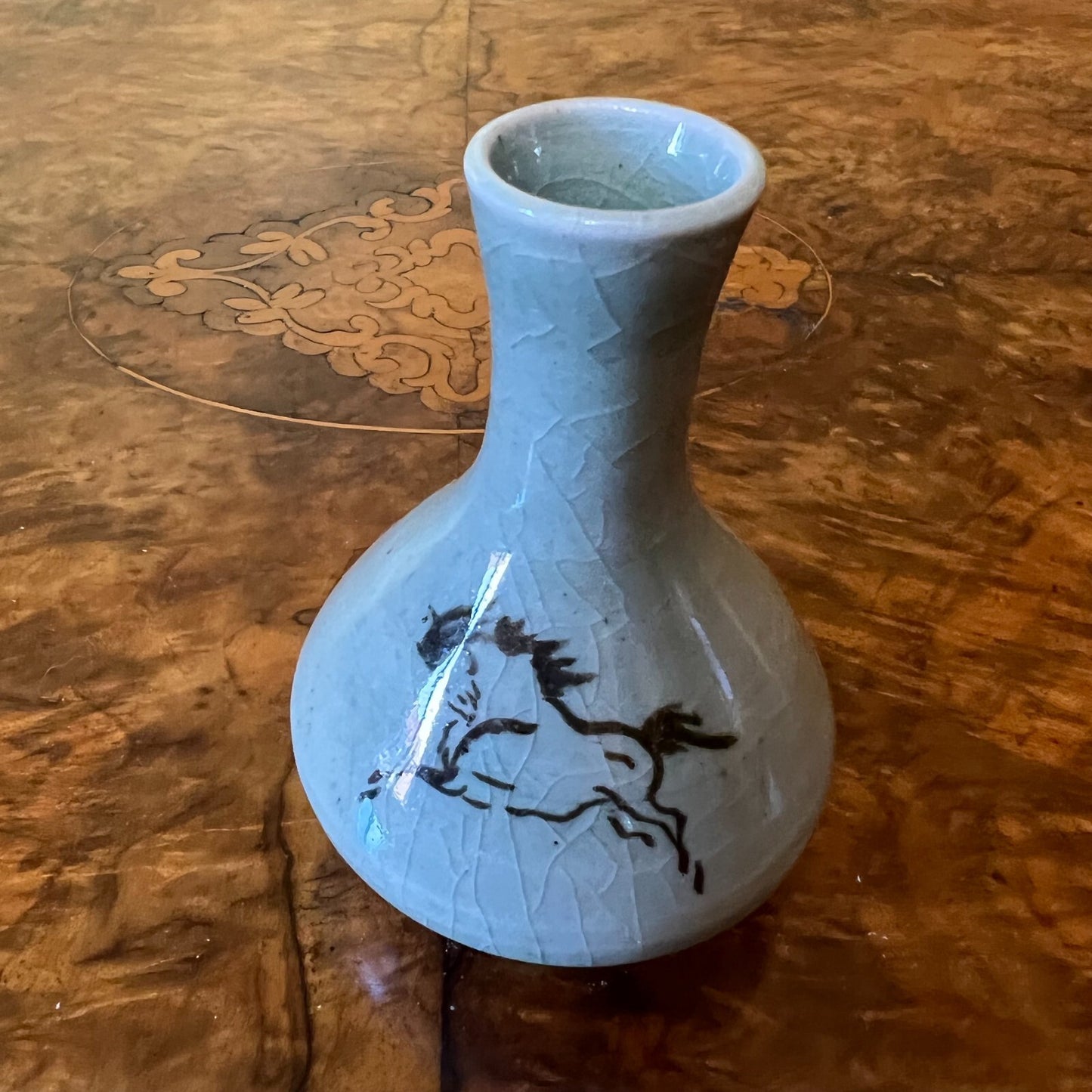Horse Print Vase