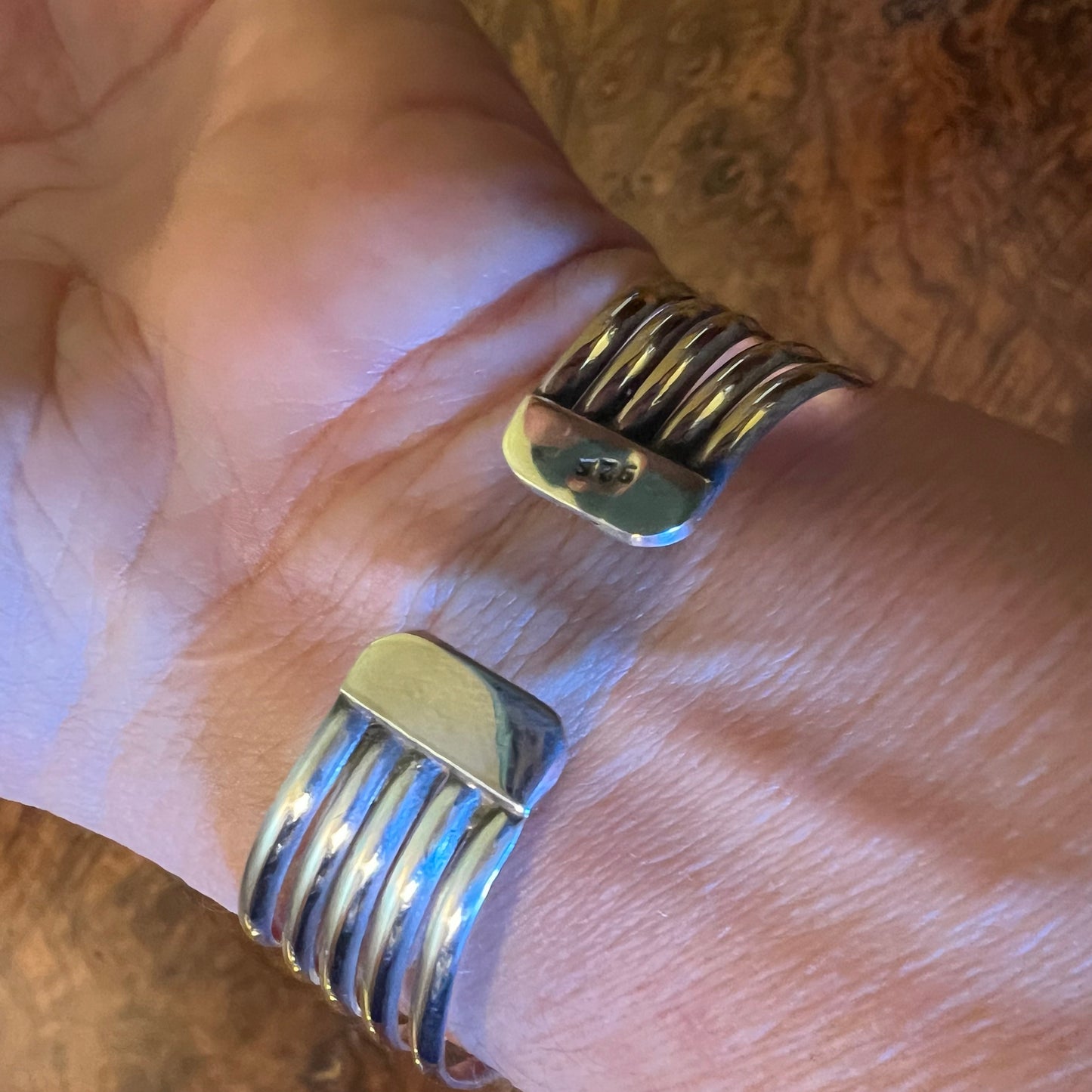 Vintage Sterling Silver Costume Cuff