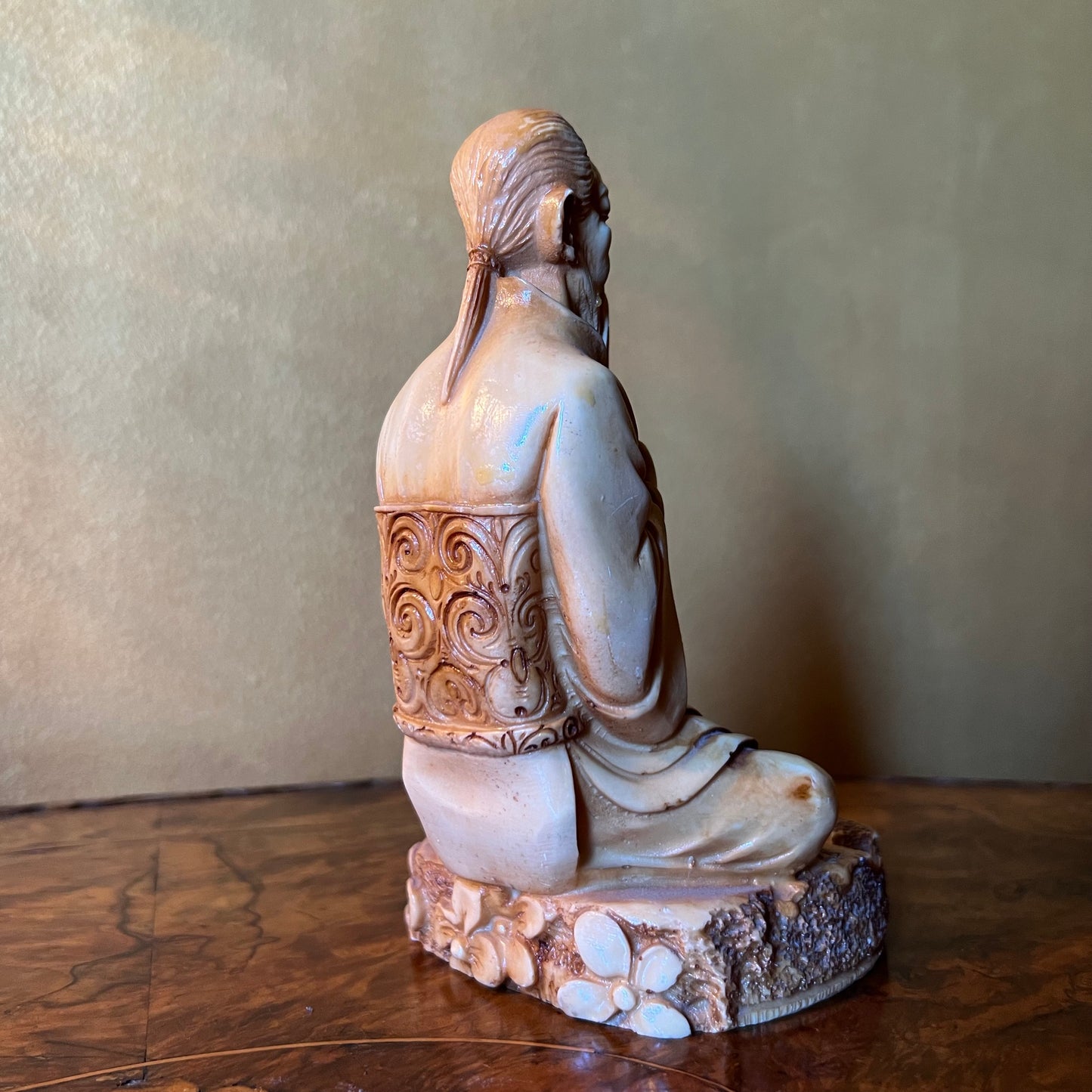 Vintage Resin Ashtray Statues Pair