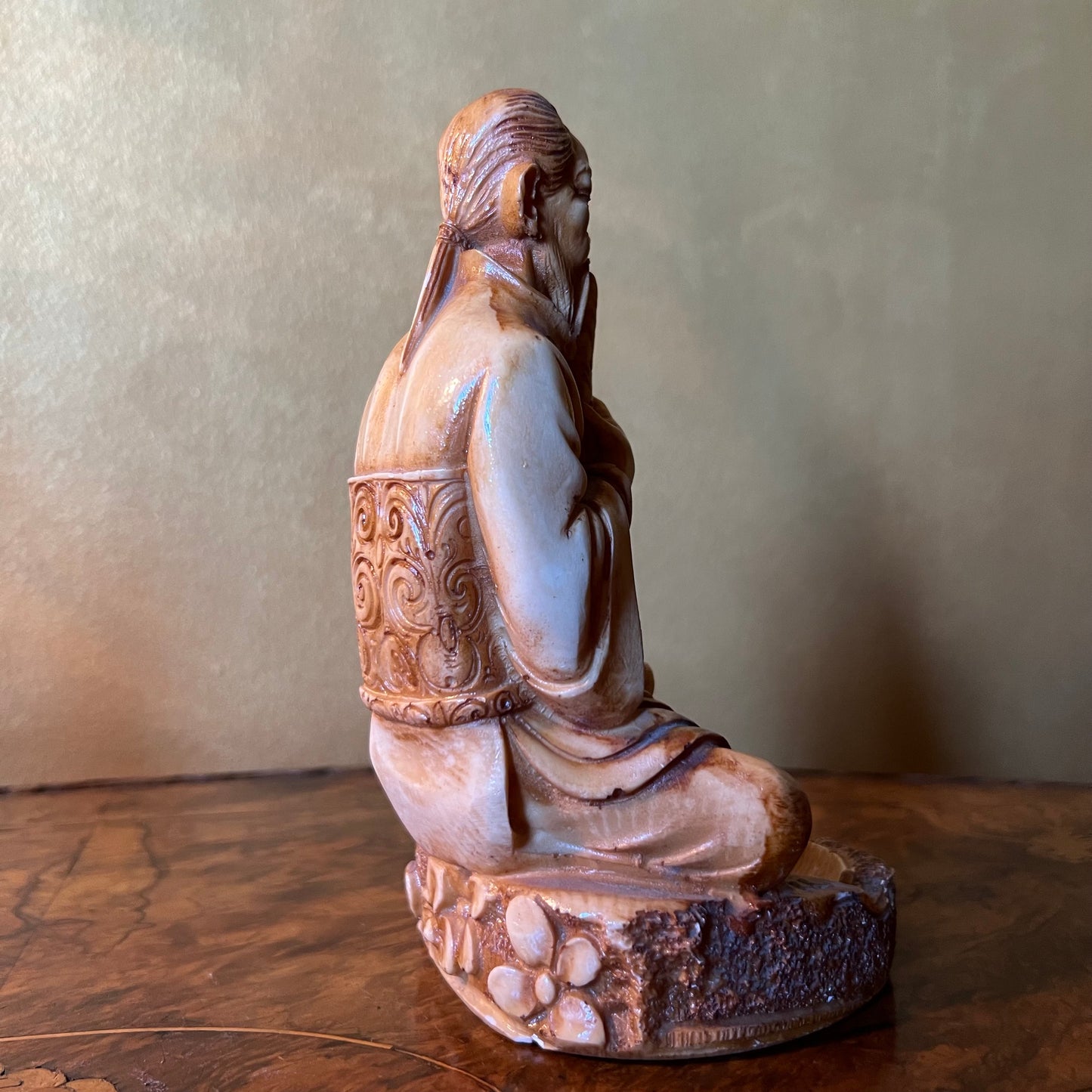 Vintage Resin Ashtray Statues Pair