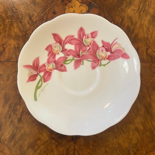Vintage Roslyn Orchids of Merit Saucer