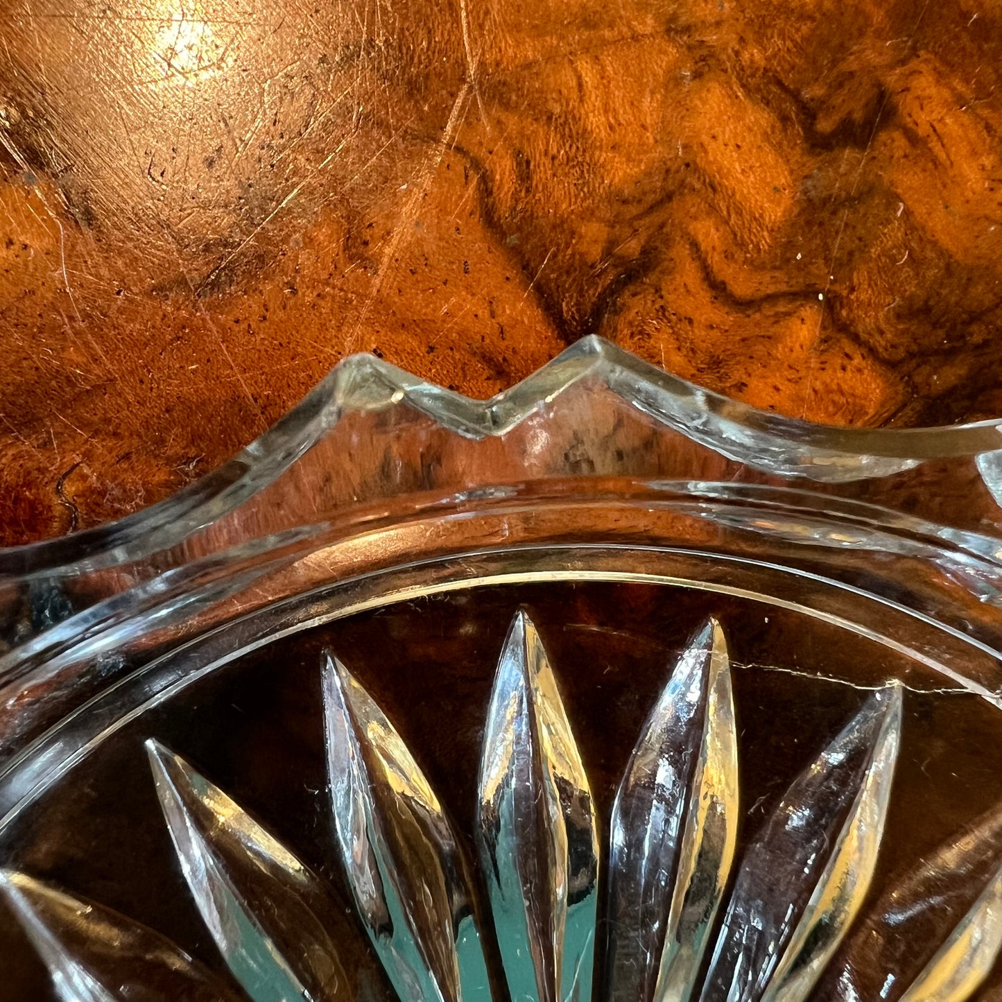 Vintage Czechoslovakia Glass Small Dish