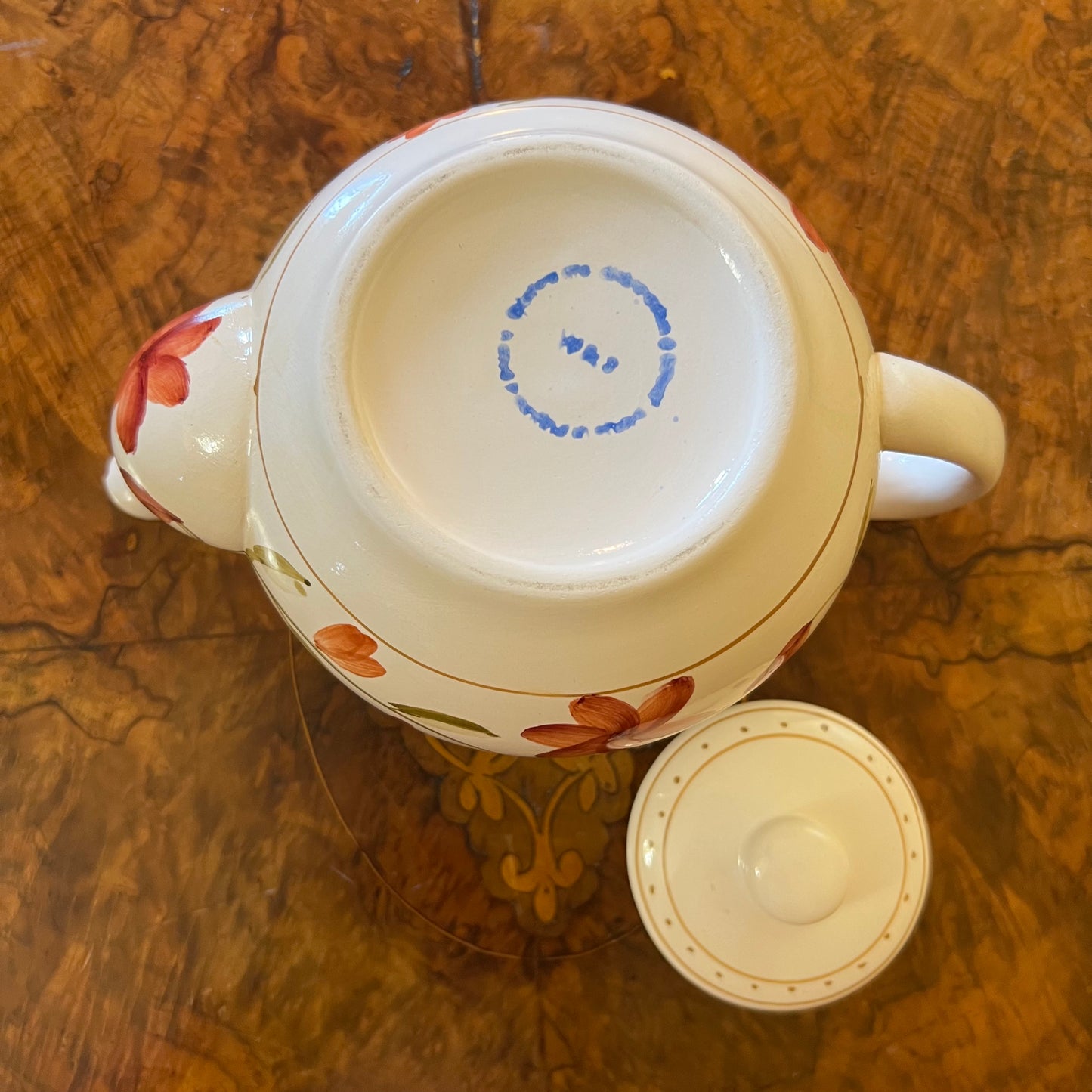 Vintage Autumn Floral Tea Pot