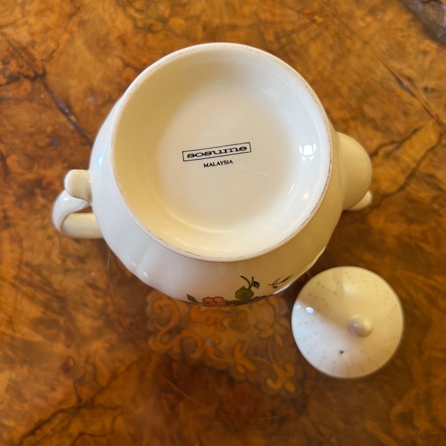 Sosume Violets Print Tea Pot