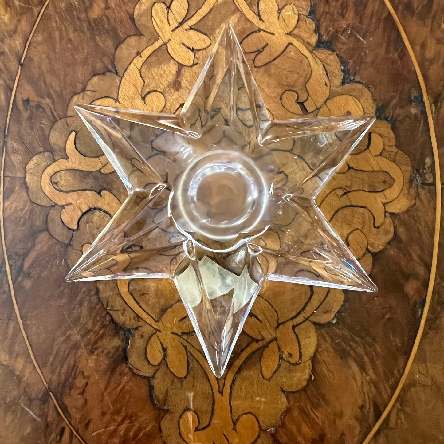 Orrefors Star Shaped Candle Holdes Pair