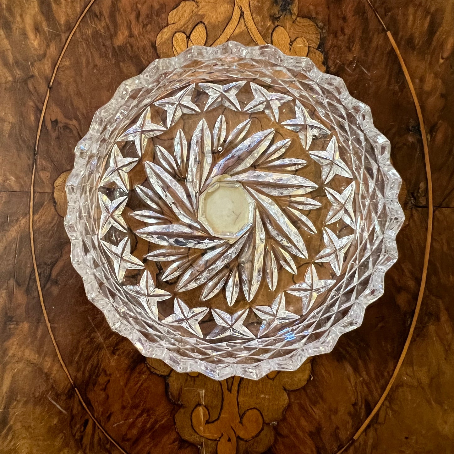 Vintage The European Collection Crystal Small Dish/Ashtray