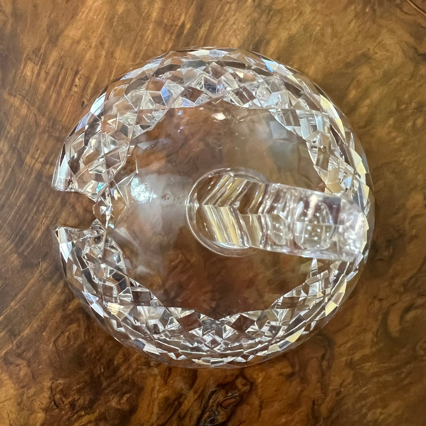 Vintage Crystal Sugar Bowl