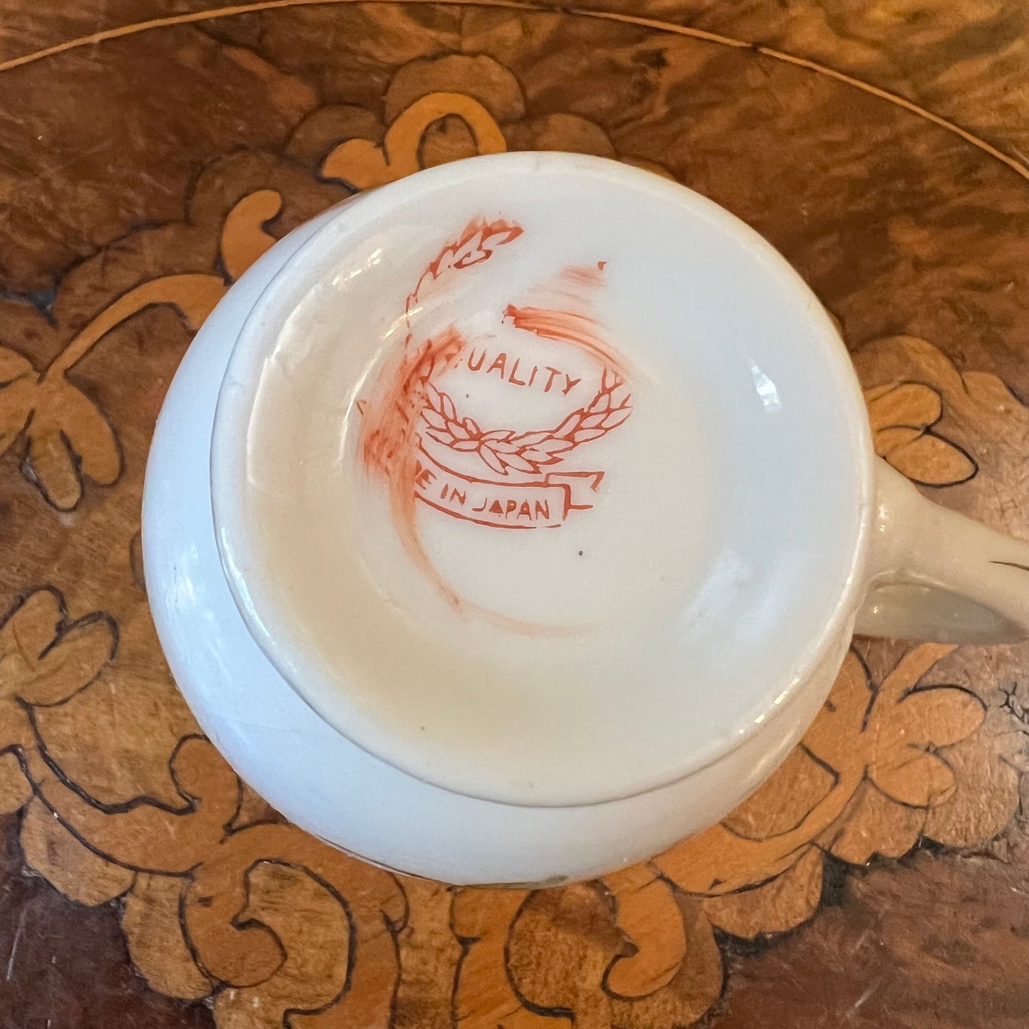 Vintage Japanese Pink Floral Coffee Cup