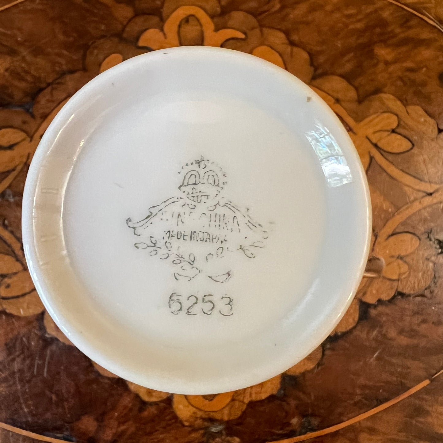 Vintage Japanese Pink Gold Coffee Cup