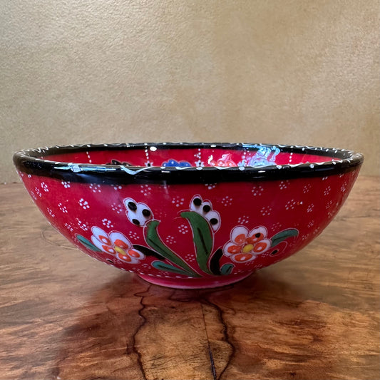 Turkish Pottery Hand Made Colourful Bowl