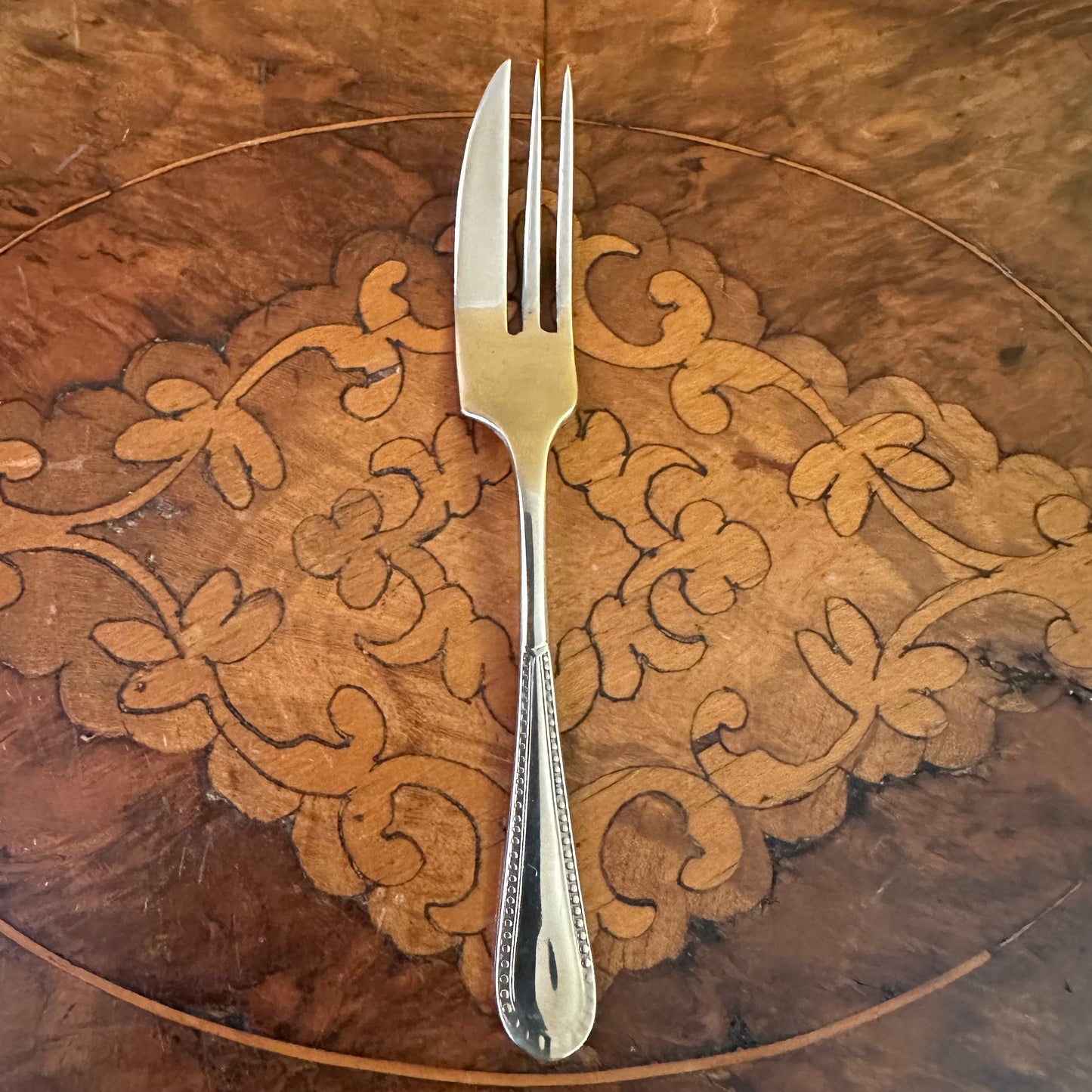 Vintage Silver Plated Dessert Forks Set Of Six