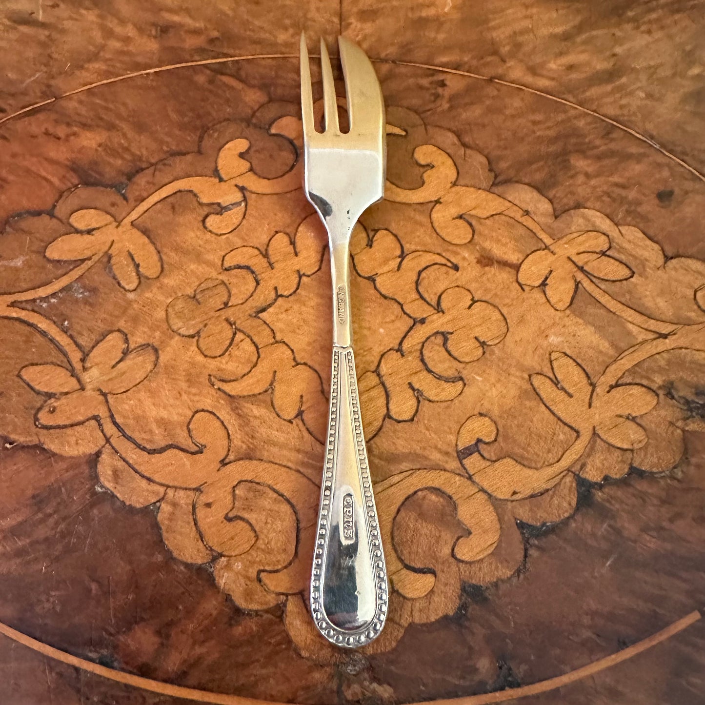 Vintage Silver Plated Dessert Forks Set Of Six