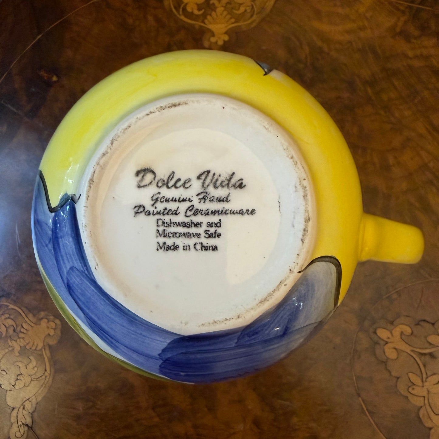 Dolce Vida Fruit Print Ceramic Jug