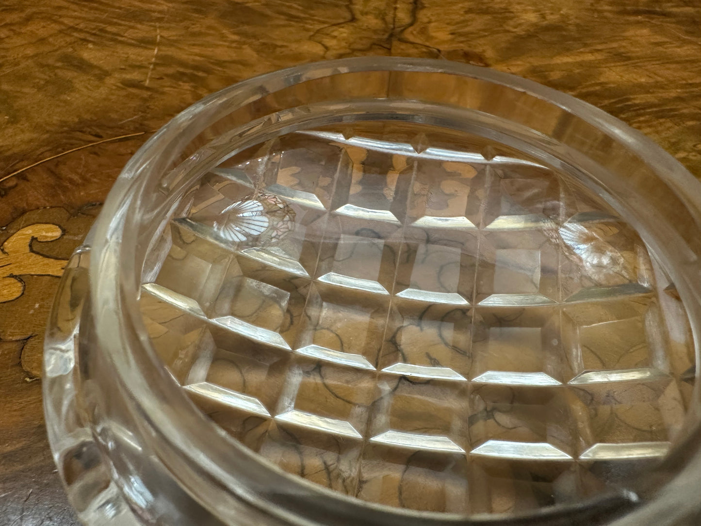 Vintage Crystal Trinket Box