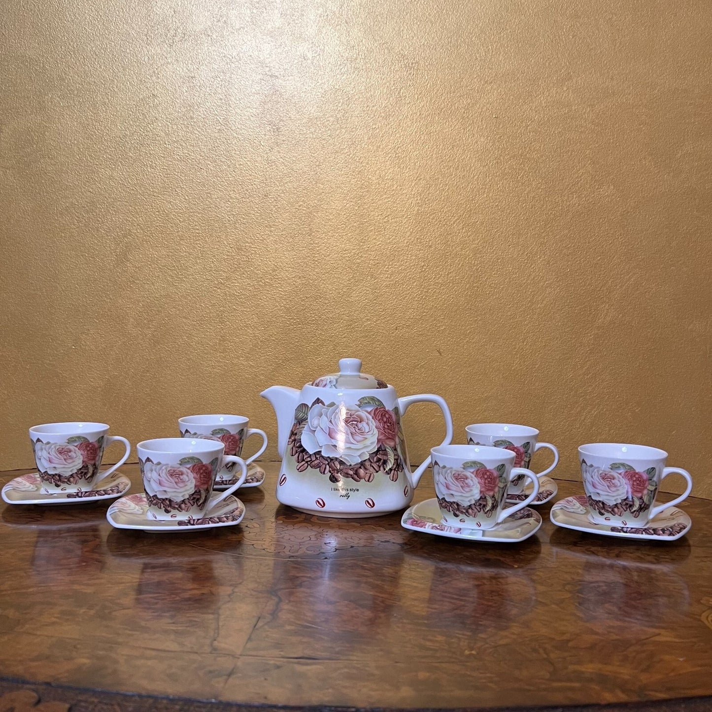 I Like This Style Really Tea Pot & Coffee Cup