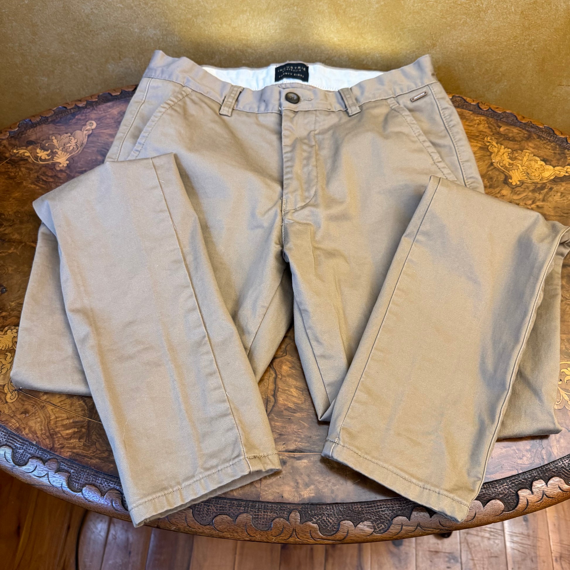 Industrie Tan Full Length Mens Pants Size 28