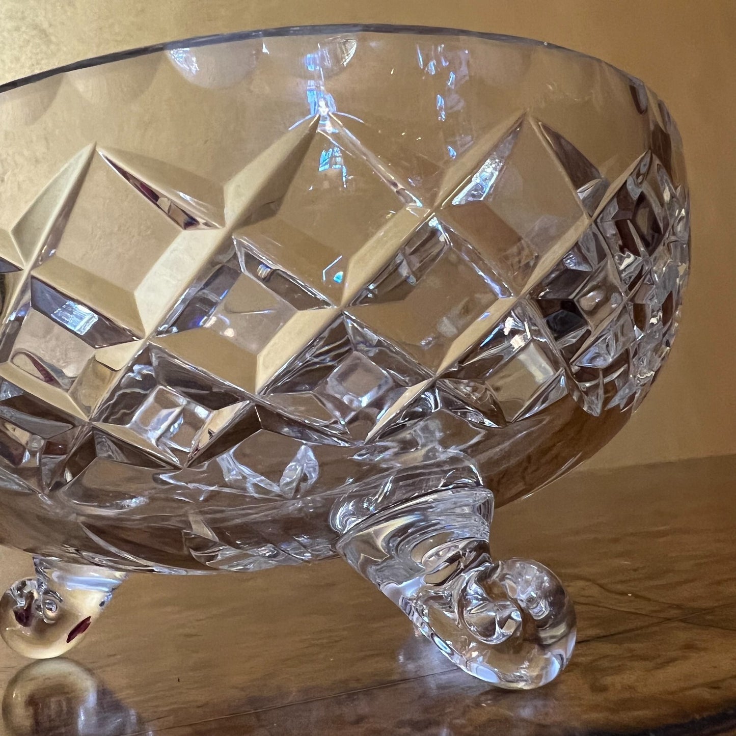 Inwald Crystal Bowl With Turned Feet