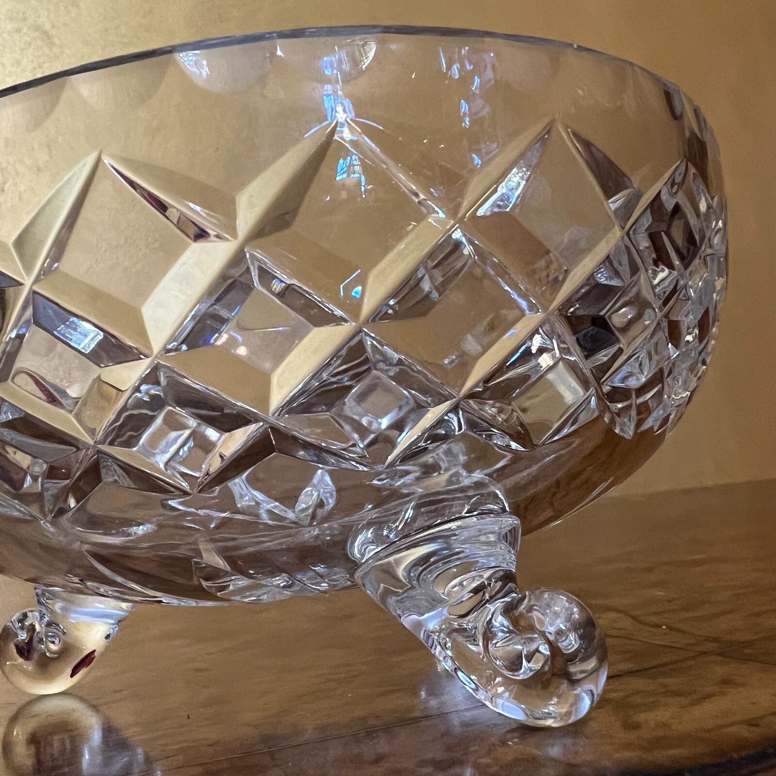 Inwald Crystal Bowl With Turned Feet