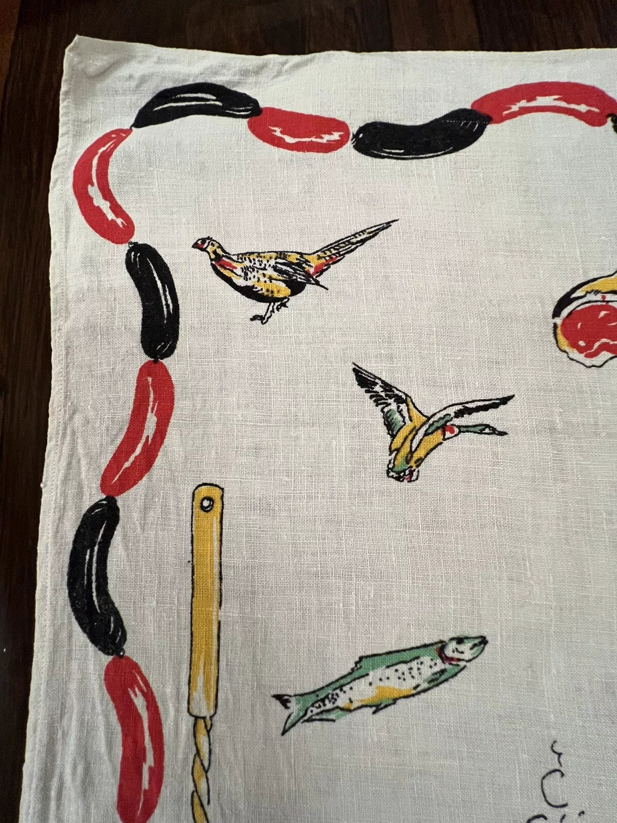 Irish Pure Linen BBQ Tea Towel