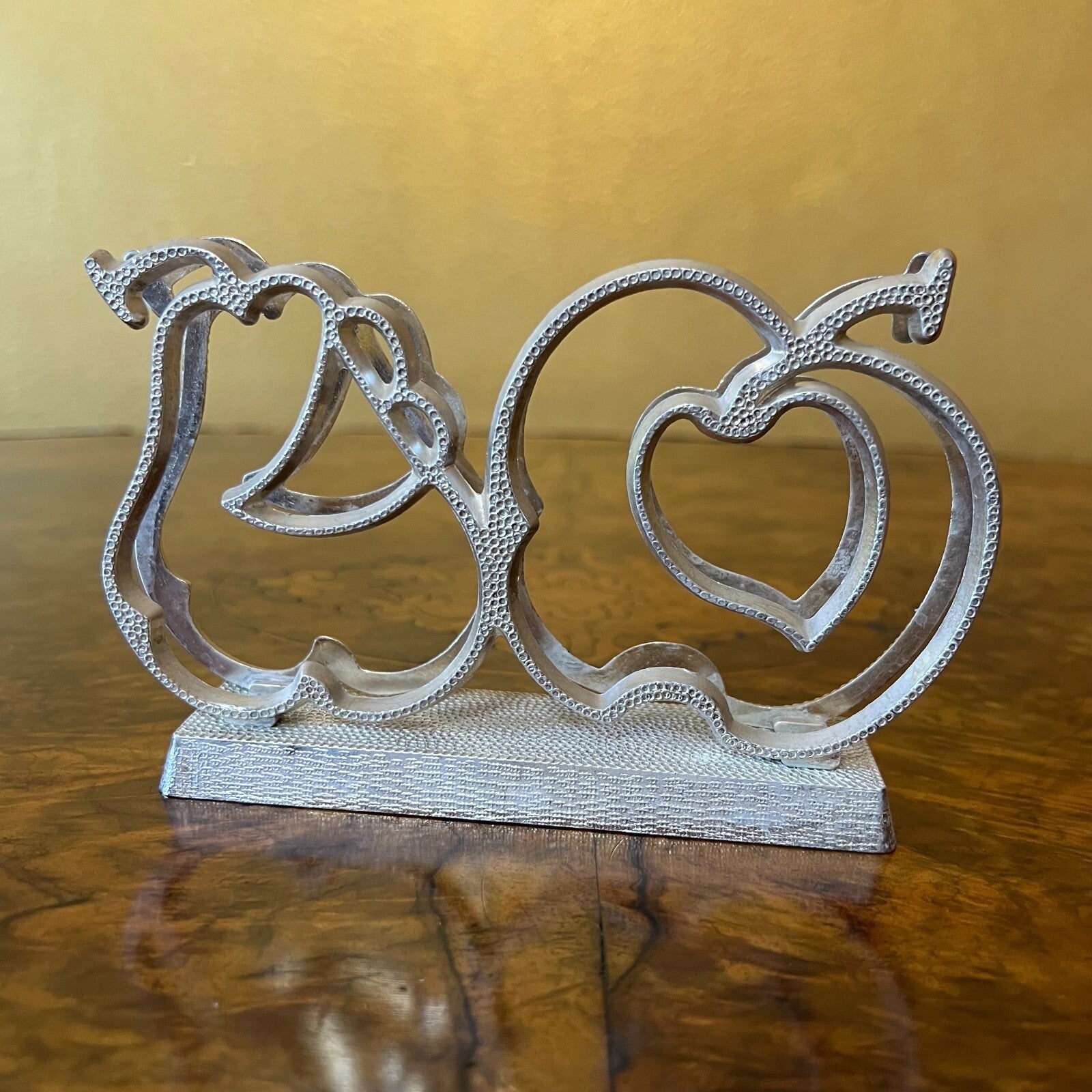 Italian Zinc Apple & Pear Napkin Holder