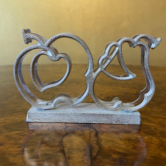 Italian Zinc Letter Or Napkin Holder
