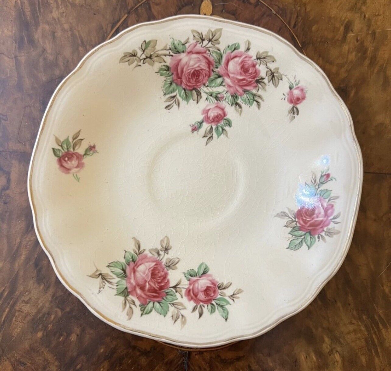 J & G Meakin Rose Print Set  Saucer