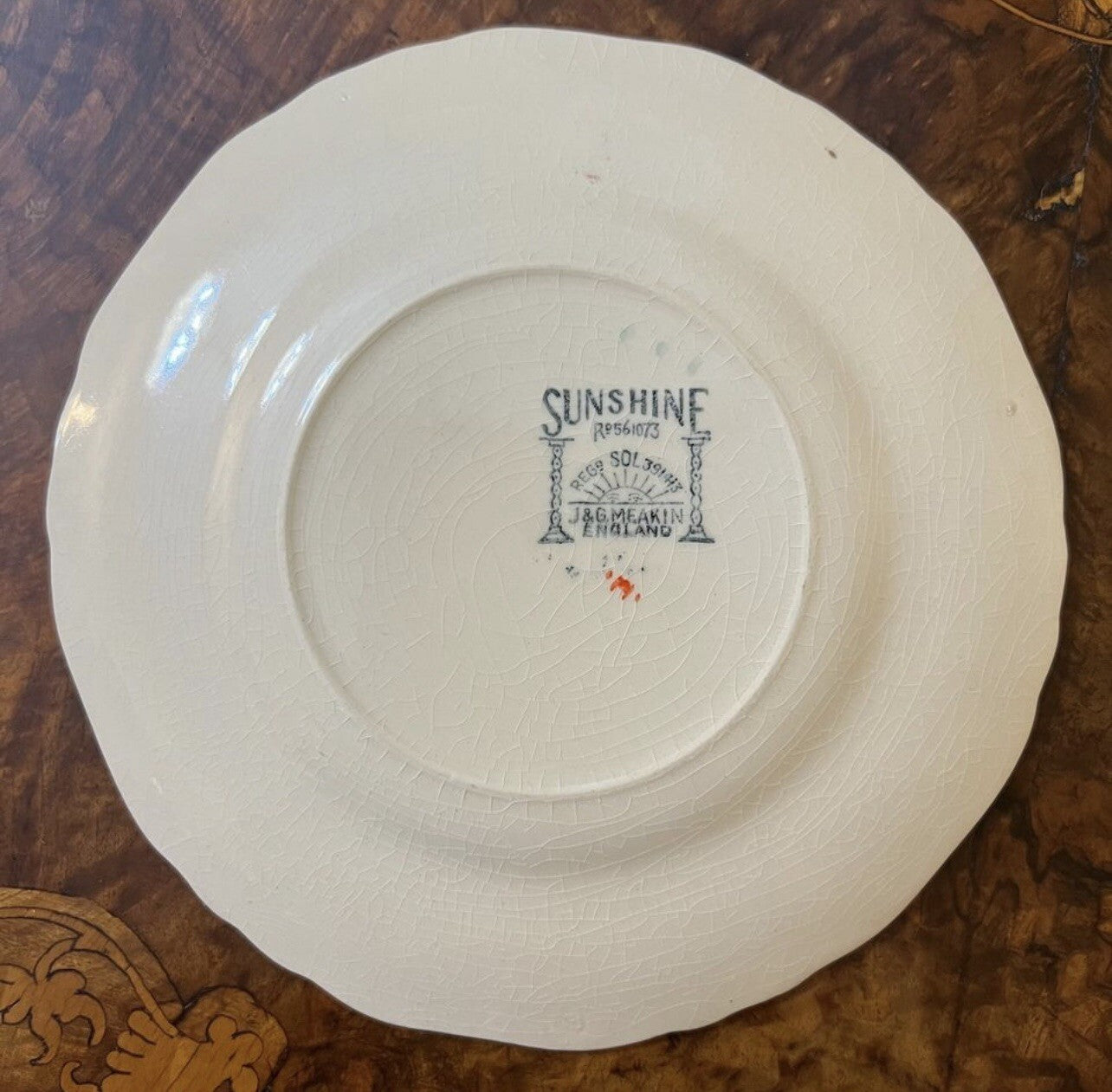 J & G Meakin Rose Print Side Plates