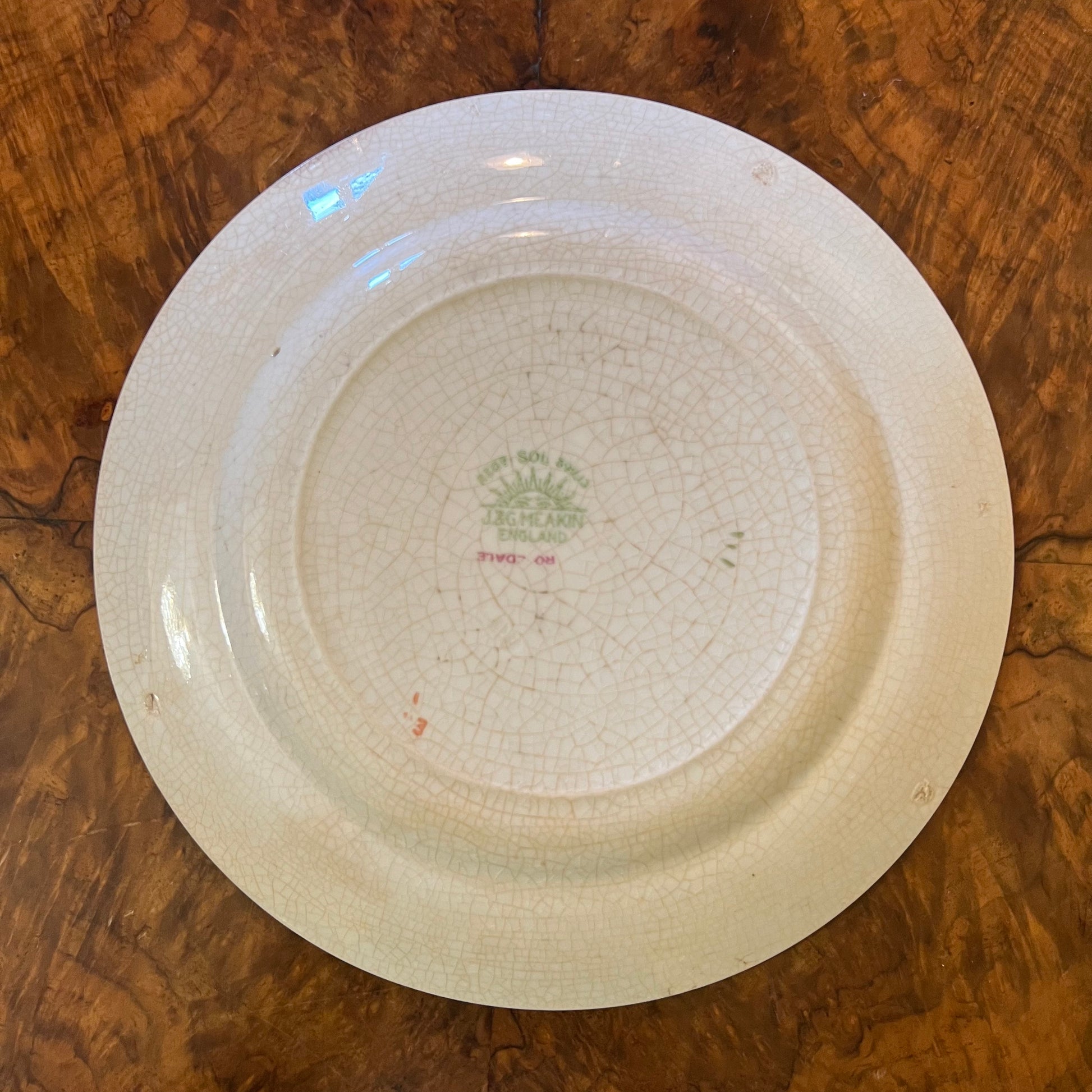 J & G Meakin Rosedale Entree Plate