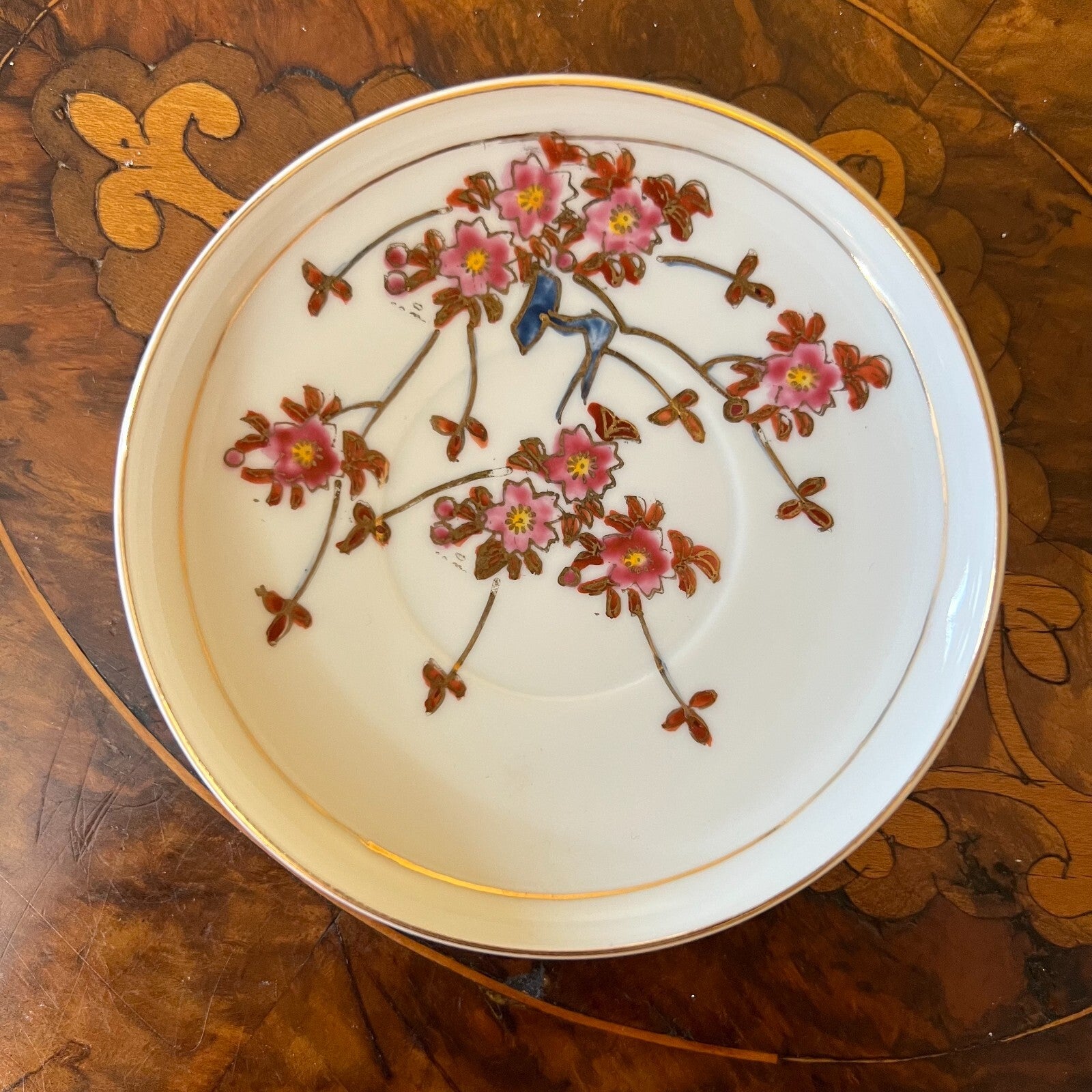 Japanese Geisha Lithosphere Cup & Saucer