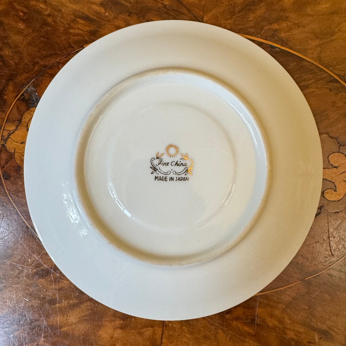 Japanese Silver Print Saucer