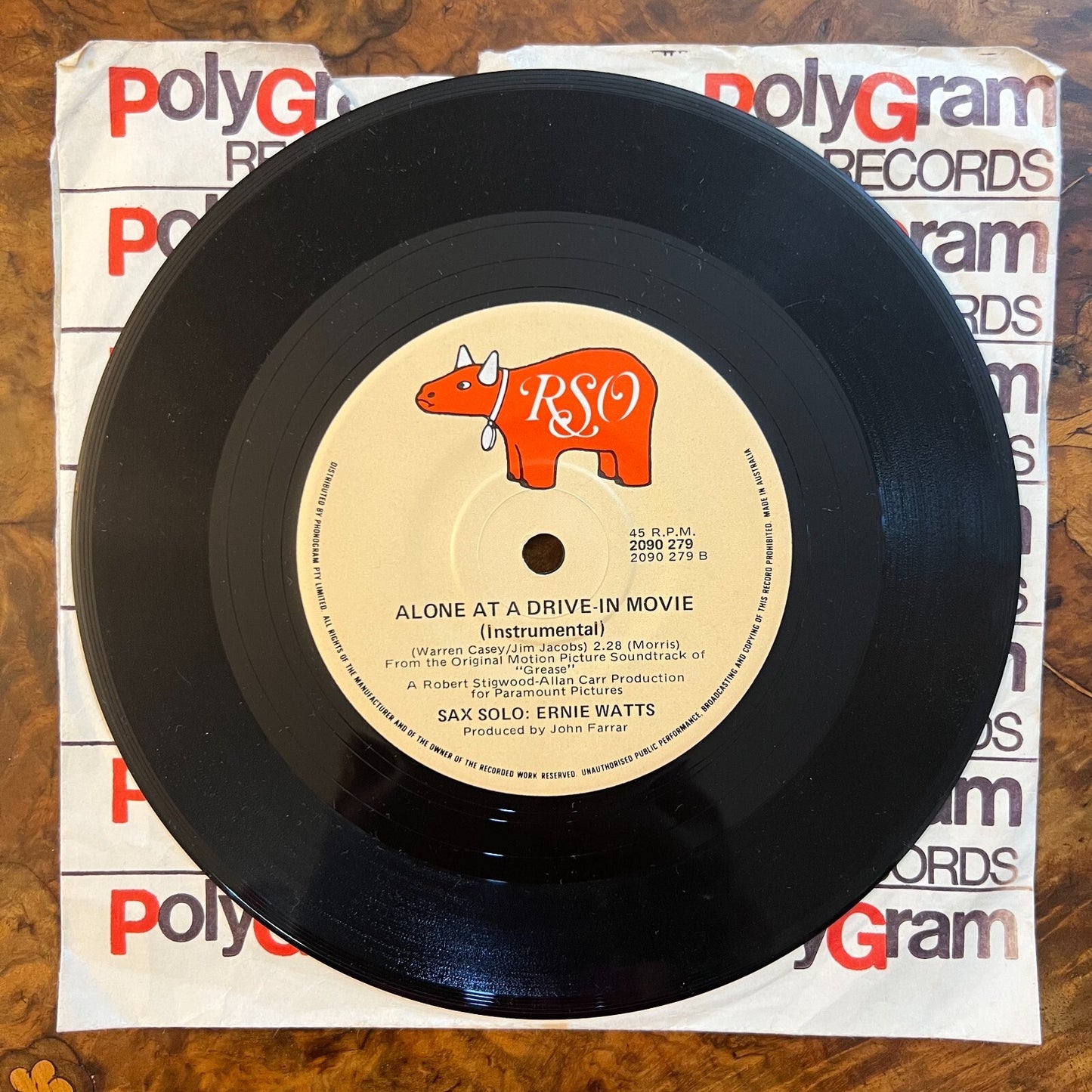 John Travolta & Olivia Newton John You're The One That I Want/ Ernie Watts Alone Vinyl