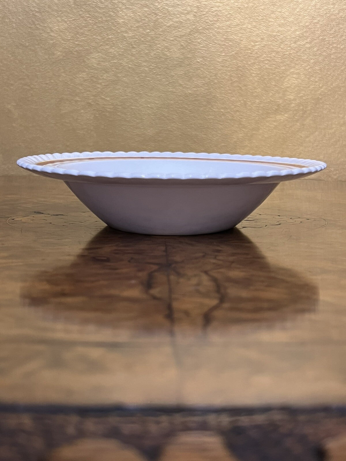 Johnson Bros Old English Gold & Burgundy Print Bowl