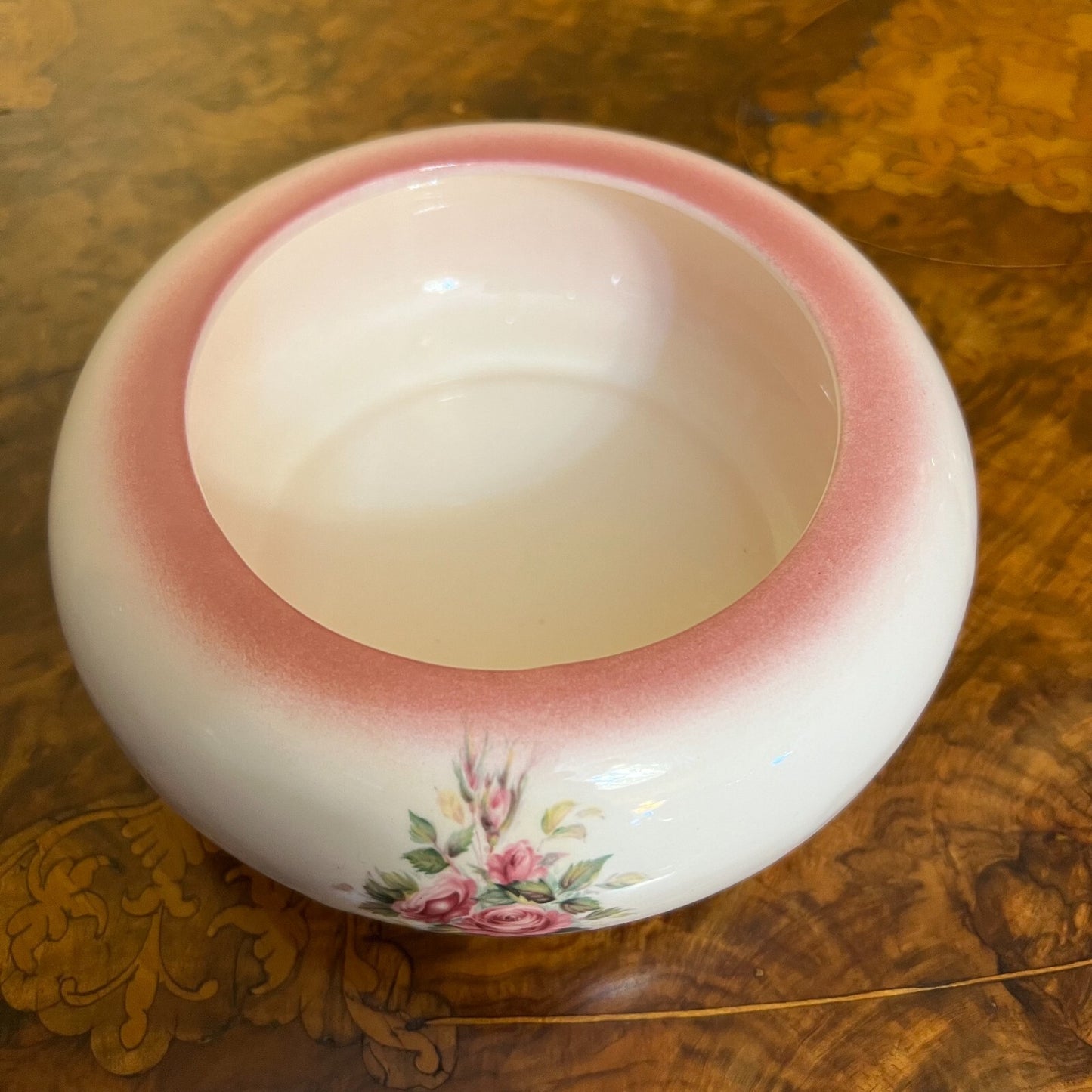 Kylie's Gift Pink Floral Print Porcelain Bowl