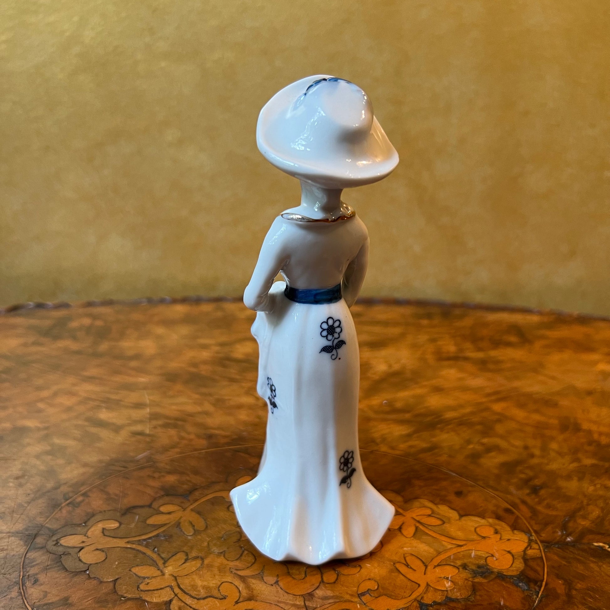 Lady Blue & White Statue