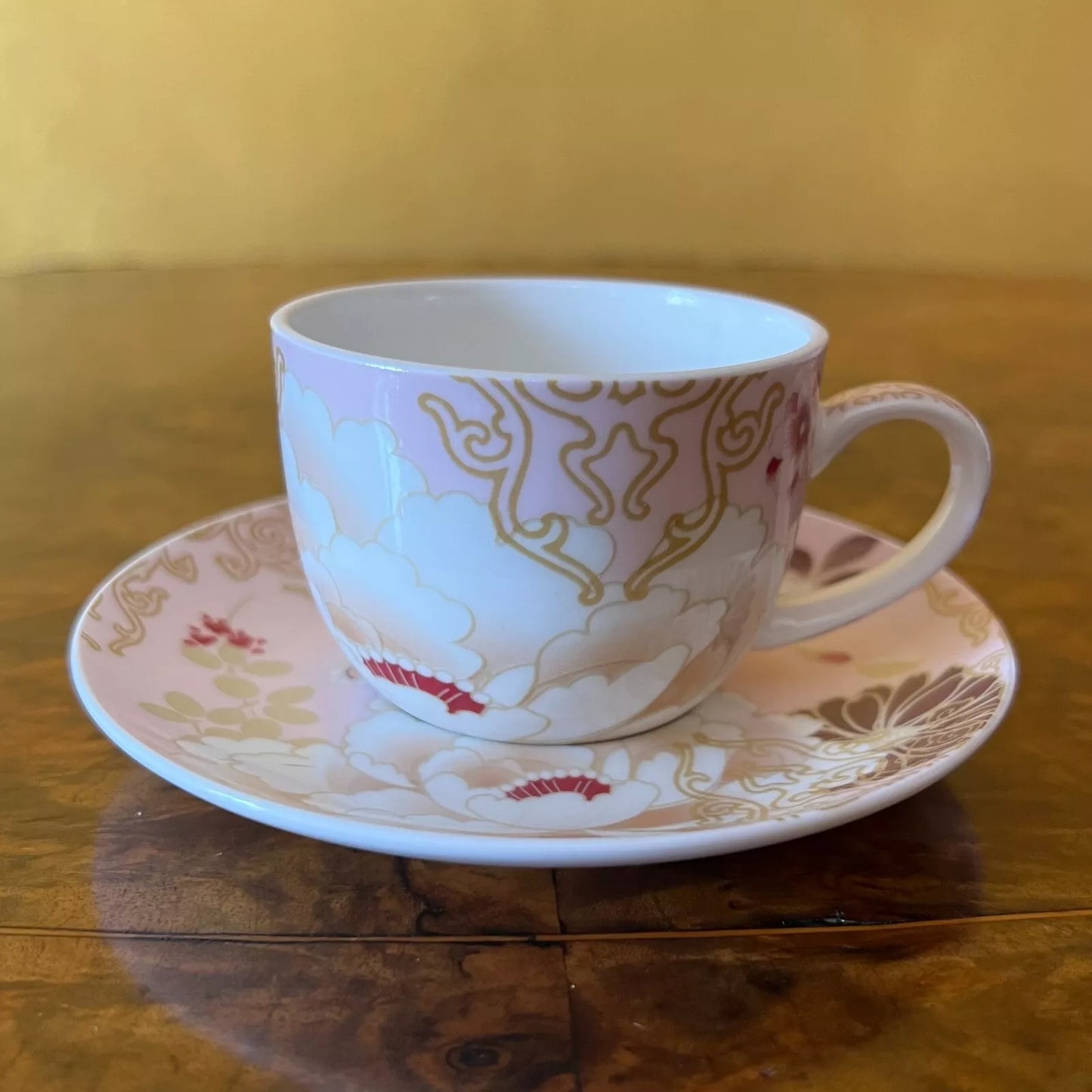 Maxwell_Williams Pink Kimono Coffee Cup_Saucer