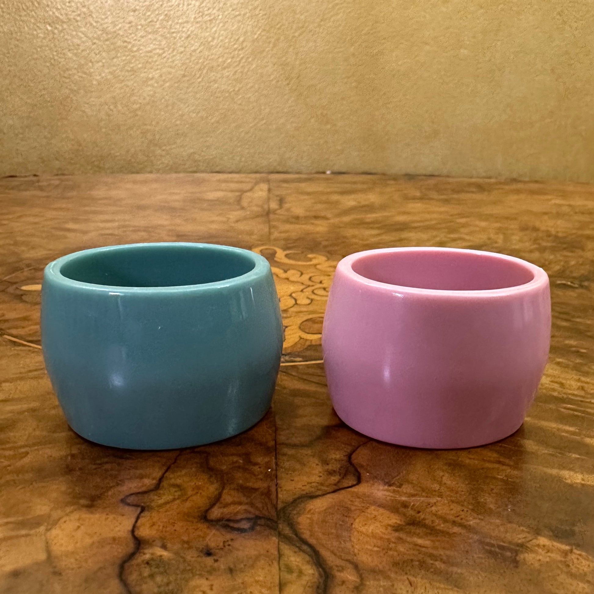 Melamine Coloured Set Of Six Napkin Rings