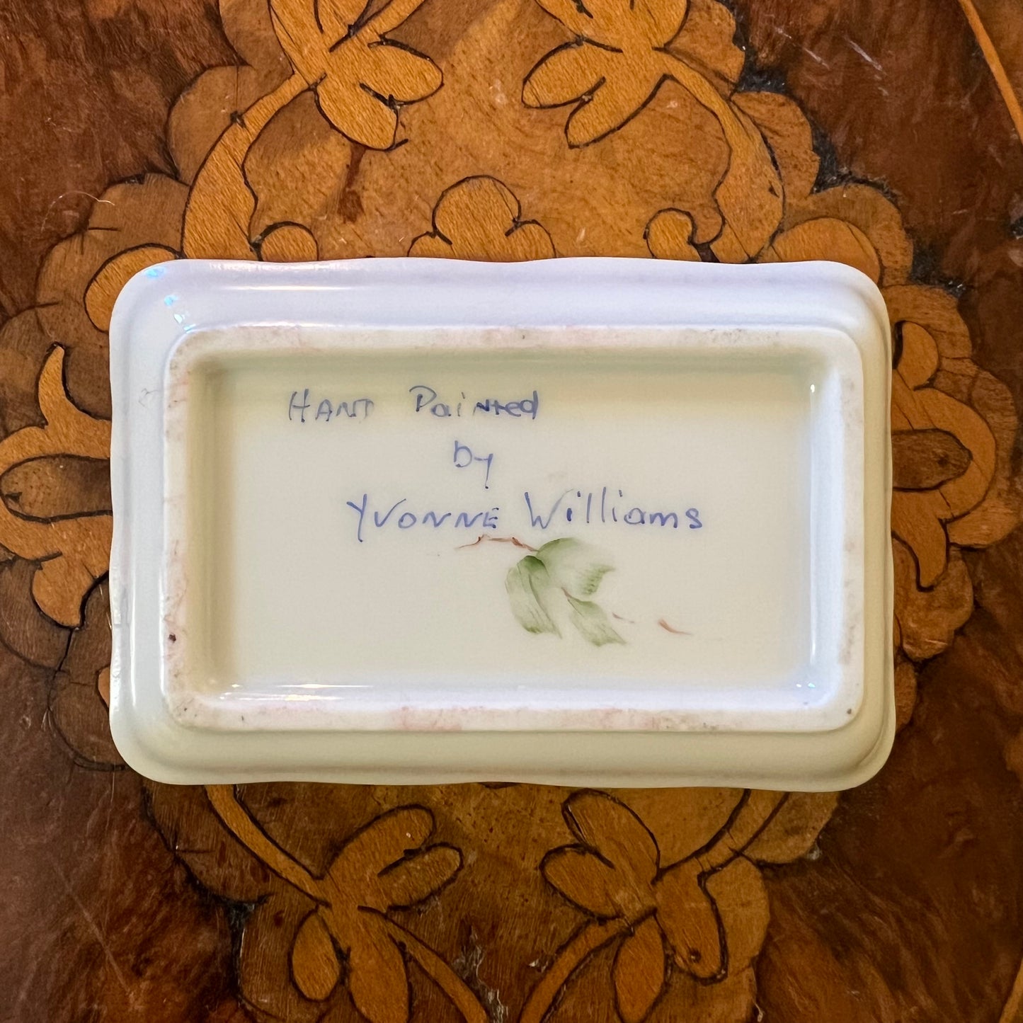 Miniature Dish Hand Painted By Yvonne Williams