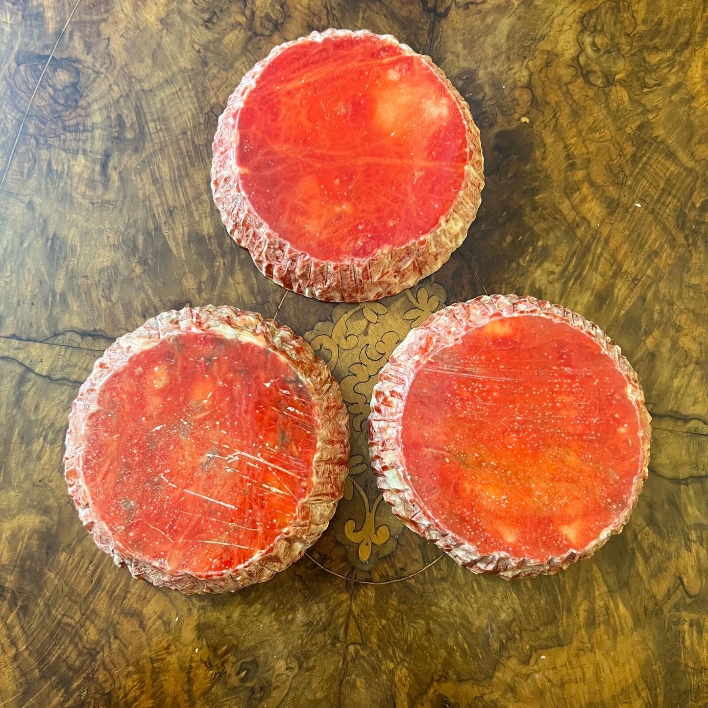 Orange_Alabaster Ashtrays