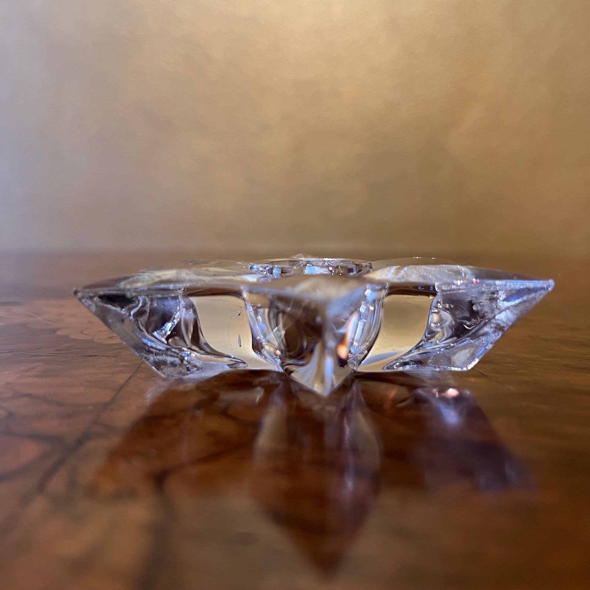 Orrefors Star Candle Holdes Pair