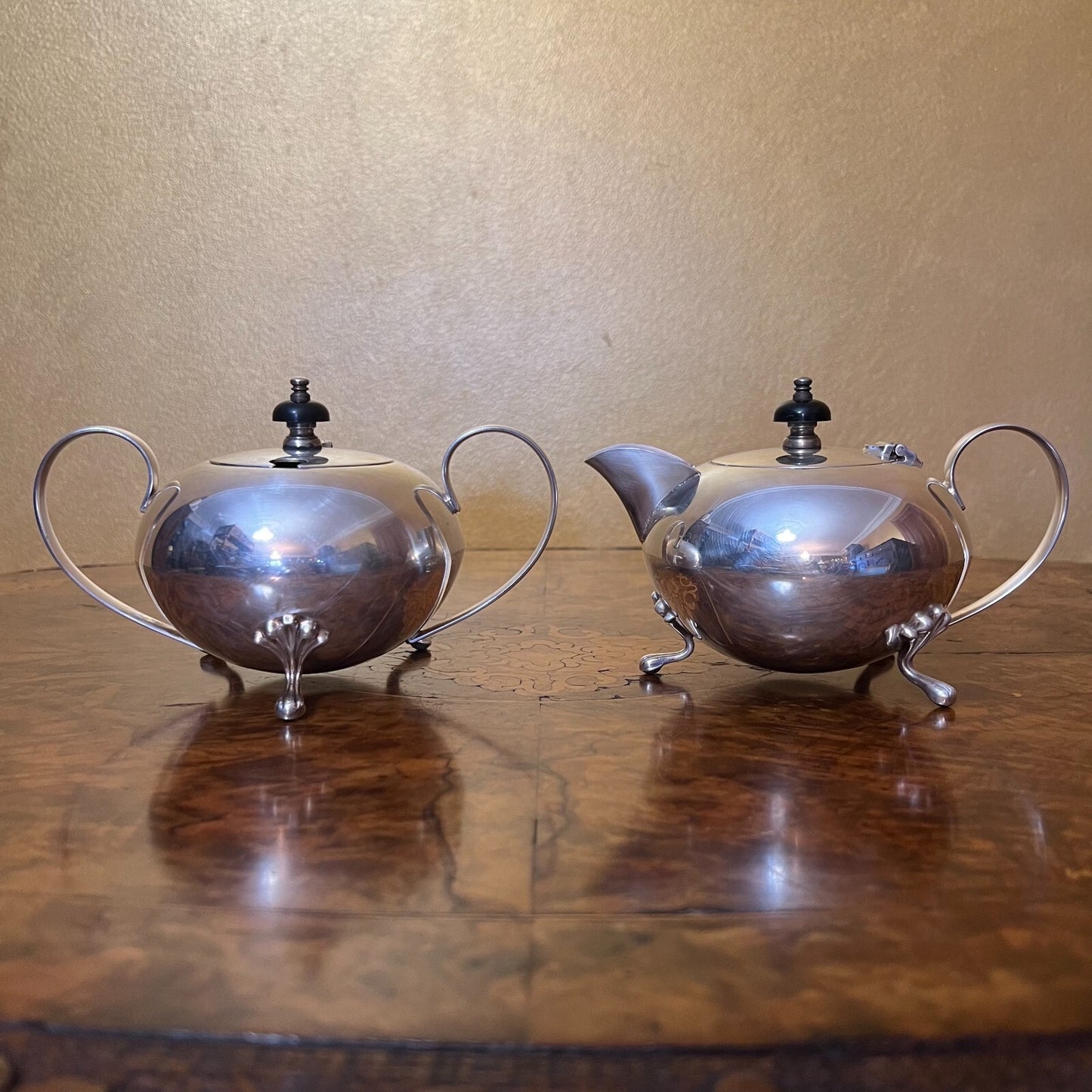 Paramount Silver Plate Sugar and Milk Set