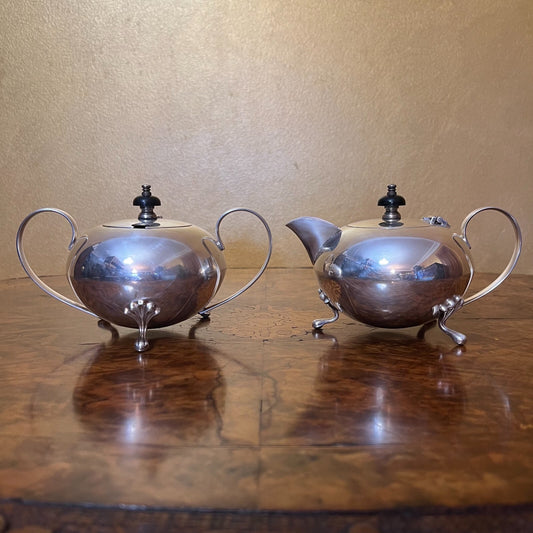 Paramount Silver Plate Sugar and Milk Set