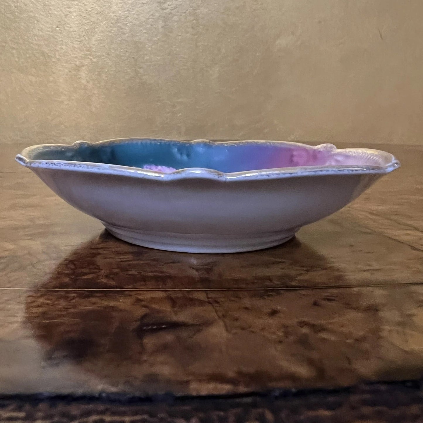 Pink Floral Printed Dish