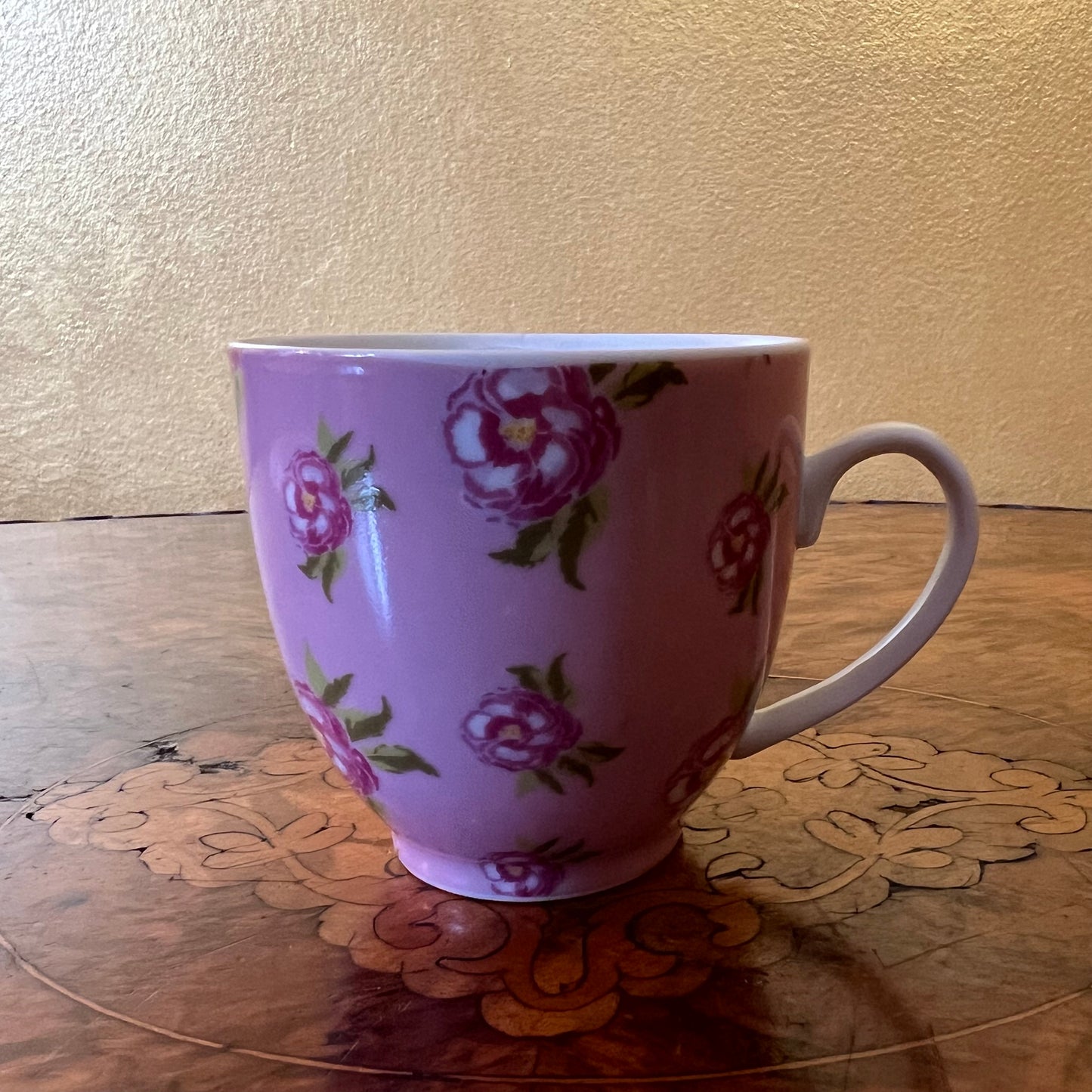 Pink Floral Tea Cup